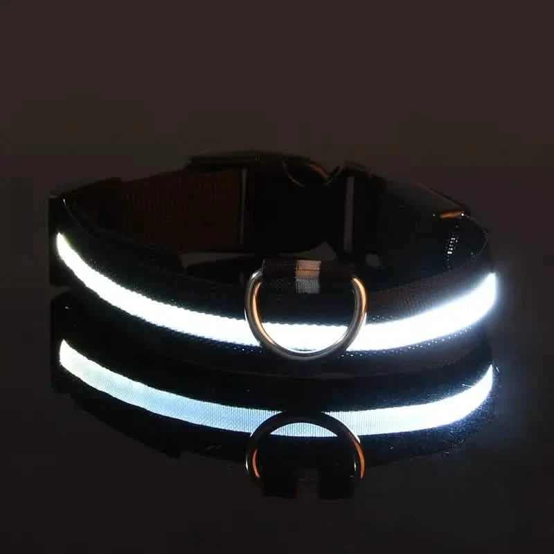 LED Dog Collars Light Adjustable Flashing Luminous Collar Night Anti-Lost